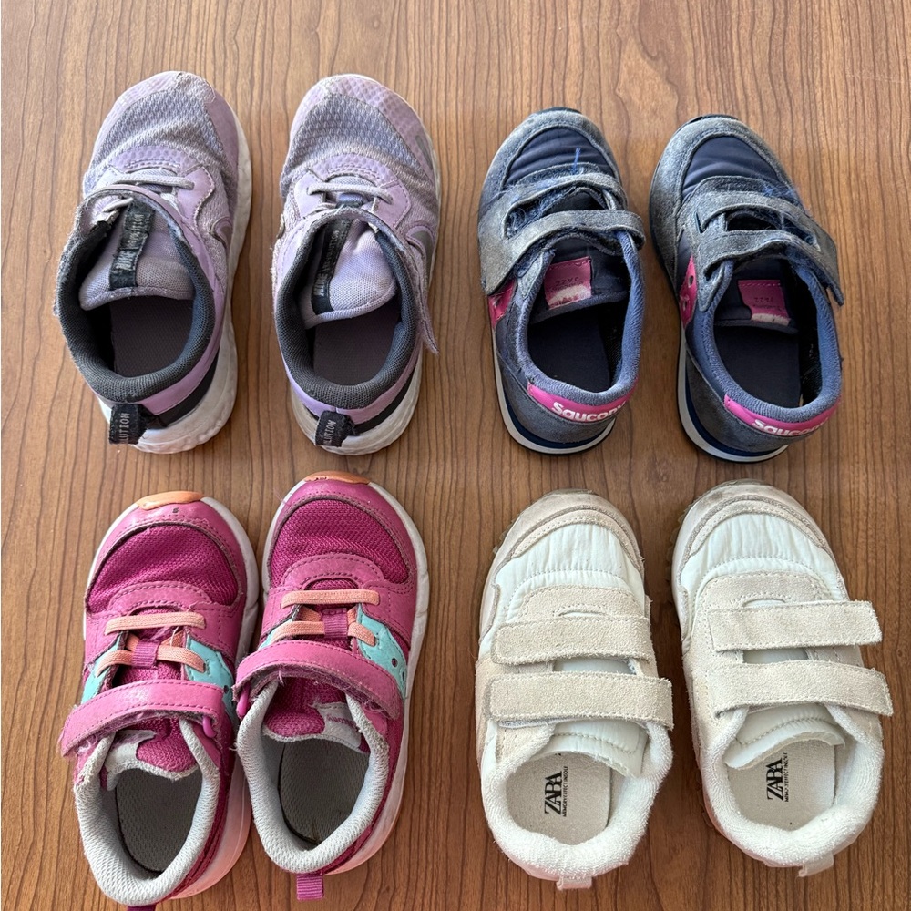 Lot of toddler girl sneakers size 8.5, 9, 9.5